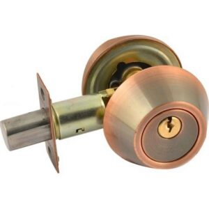 Замок врезной D2 (ст.медь) (кл/кл)  8947