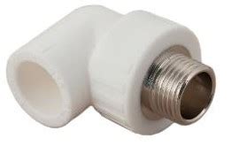 Колено 90 с/метал. вст.и нак. гайкой 20х3/4" белое