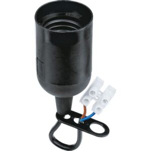 Патрон Е27 пласт. черн. с КЗВ Navigator 71288