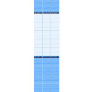 Панель ПВХ фриз 2700х250мм 3D NOVITA Афалины синий (добор)