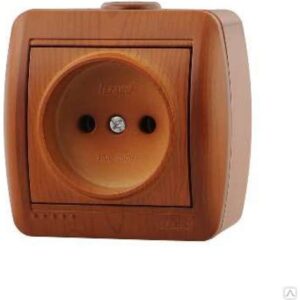 Розетка 1-м ОП Ната б/з керам.сосна. Lezard 710-0800-121