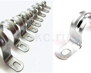 Скоба метал. 2-х лапковая с внутр. d 48-50мм