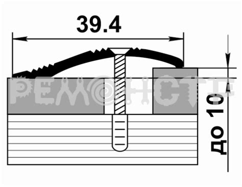 Порог разноуров. Орех ПР 02. 900.088 1306