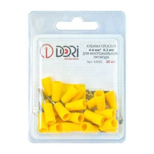 Клемма плоская изолир. (штекер 6