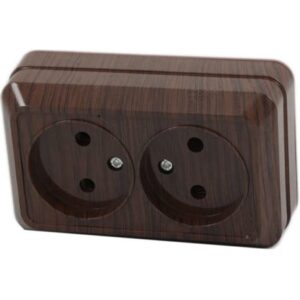 Розетка 2П открытой установки IP20 10А