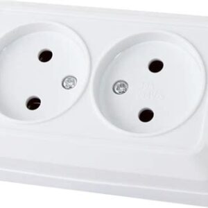 Розетка двойная 2П открытой установки IP20 10А