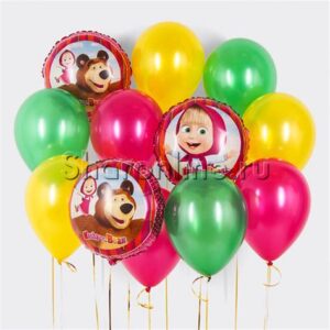 Шары набор 2шт 75см Маша и медведь