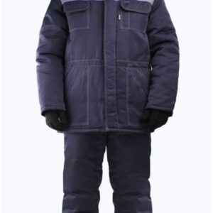 Изделие СТРОИТЕЛЬ зим. т-синий с оранж.