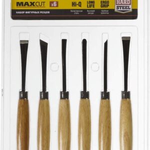 Набор STAYER Резцы фигурные с дер. ручкой 6шт.