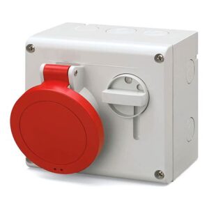 Розетка каб.32А 3Р+Е 400В IP44 ДКС DISC040324