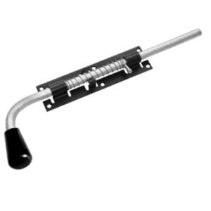 Засов гаражный с проушиной мод.2 400мм /черный/