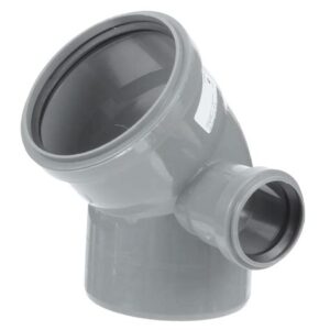 Отвод 110х45х50 правый ПФ