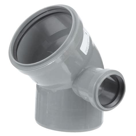 Отвод 110х45х50 правый ПФ