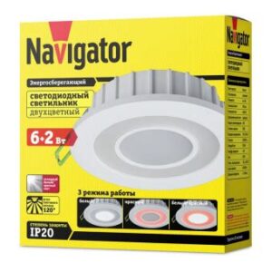 Светильник Navigator NDL-RC1 6+2w 4K/Red 71813