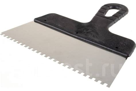 Шпатель нерж зубч с пласт.руч 300мм.10*10мм 129300 1215130 9850