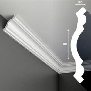 Плинтус потолочный ПАНДА Настроение 45/35*35мм 2м 523-1