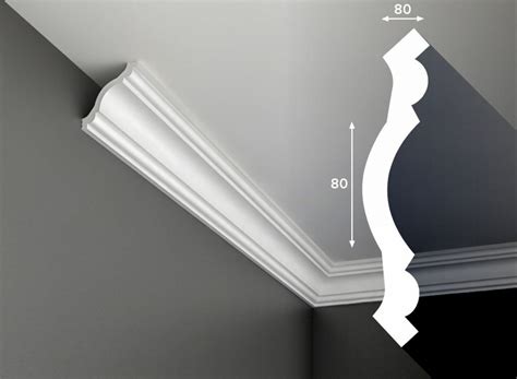 Плинтус потолочный ПАНДА Настроение 45/35*35мм 2м 523-1