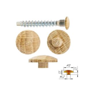Заглушка под"Конфирмат" цв.вишня ПРОМ