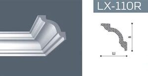 Плинтус 2м NMC LX-110 вш 80*80 (A1)   1016108