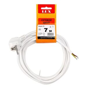 Шнур сетевой LUX V3 ПВС 3*0