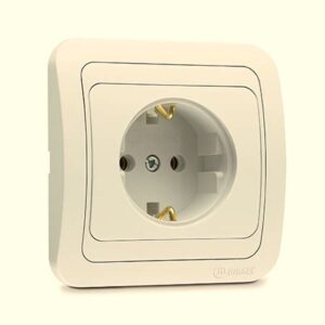 Розетка мимоза (евро) 73 керамика