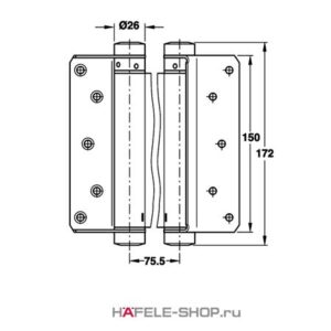 Петля барная 556  BIG  1190