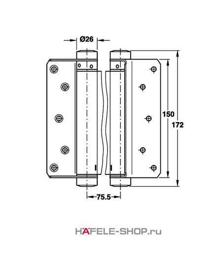 Петля барная 556 М 1191