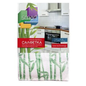 Салфетка 18х23см бамбуковая с бархатной пов. 448-173