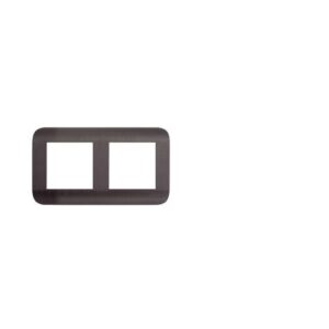 Рамка LUXAR Deco на 2 поста Венге рифленая горизонт.