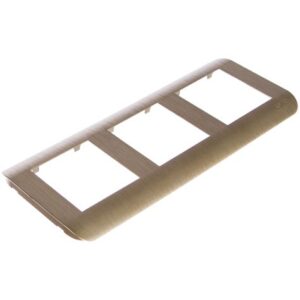 Рамка LUXAR Deco на 3 поста Венге рифленая горизонт.