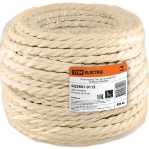 Провод Ретро "Эко"беж.  3х1