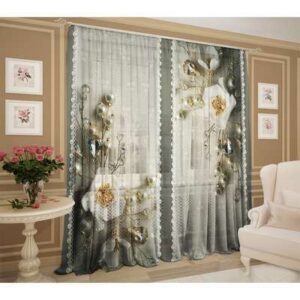 Изделие 147*267см "ВИНЬЕТКА" шифон 2шт 2907576