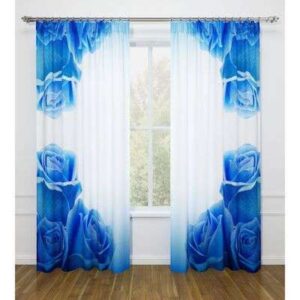 Изделие 145*260см "СИНИЕ РОЗЫ" комплект 2шт