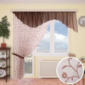 Изделие кухонные 260х300см "ЛАГУНА" 1шт+ламбрек.70х500см органза (в асс) 3035145