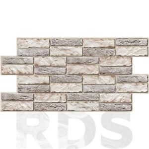 Панель стеновая декорат. ПВХ Грейс 955х476 Камень Экспанси светлый