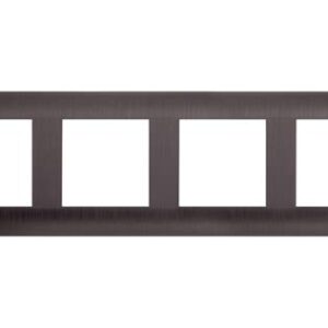 Рамка LUXAR Deco на 4 поста Венге рифленая горизонт.