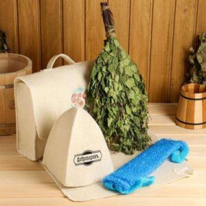 Набор 5 предметов для бани "Банный портфель" (в асс.) 2822382