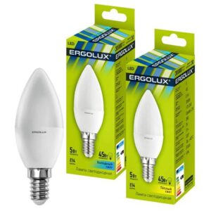 Лампа эл. светод. свеча Ergolux LED-C35-9W-E14-3K 9Вт Е14 3000К 49293