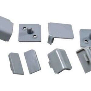 Фурнитура к плинтусу д/столеш.ГРЕЙС 25х10мм Серый 77836