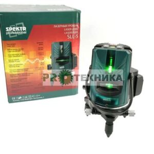 Уровень лазерный 5 лучей 10mW. очки