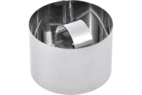 Пресс-форма д/приготов.салатов/десертов 8*4см круглая нерж. сталь 884-361