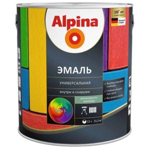 Эмаль алкидная универсальная шелковисто-матовая  2