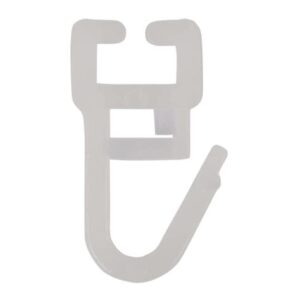 Крючок пласт для метал карниза  прозрачн