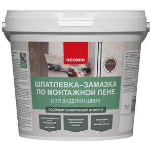 НЕОМИД шпатлевка для заделки швов по монтаж. пене 1