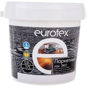 Лак паркетный Евротекс-Эко полуматов. 0