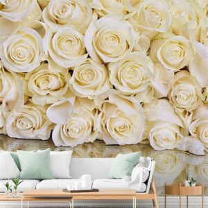 Фотообои Тула Белые розы (холст) COLOR 300х270