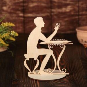 Салфетница "МУЖЧИНА ЗА СТОЛИКОМ" 4004592