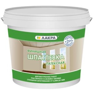 Шпатлевка по дереву "ЛАКРА" белая 1