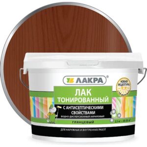 Лак в/д тонированный МАХАГОН 2