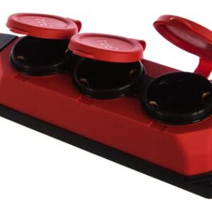 Колодка удл. Era K-3е RED 3гн евро IP44